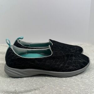 VIONIC Hydra Black Mesh Slip-on Shoes Women's sz 8.5 WIDE Orthotic Sneakers